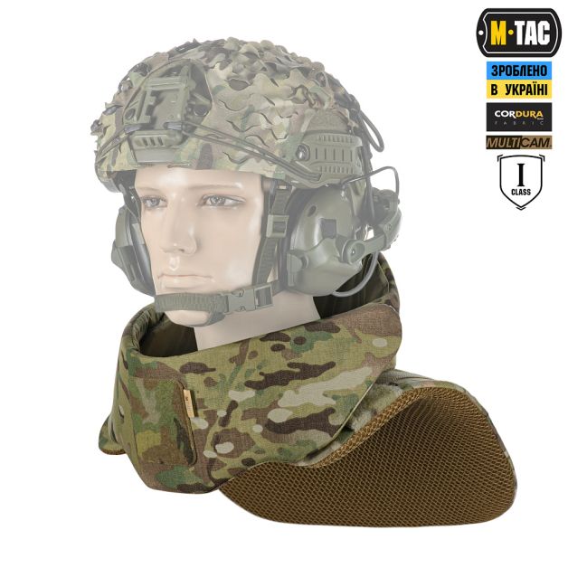 M-Tac Горжет совместимый с активными наушниками 1 класс защиты Elite Multicam