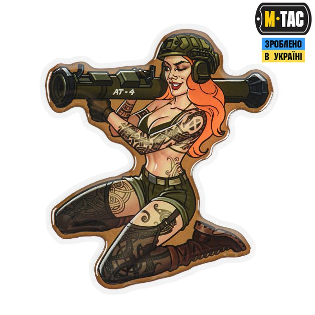 M-Tac наклейка об'ємна Tactical girl №10 AT4 Скандинавик
