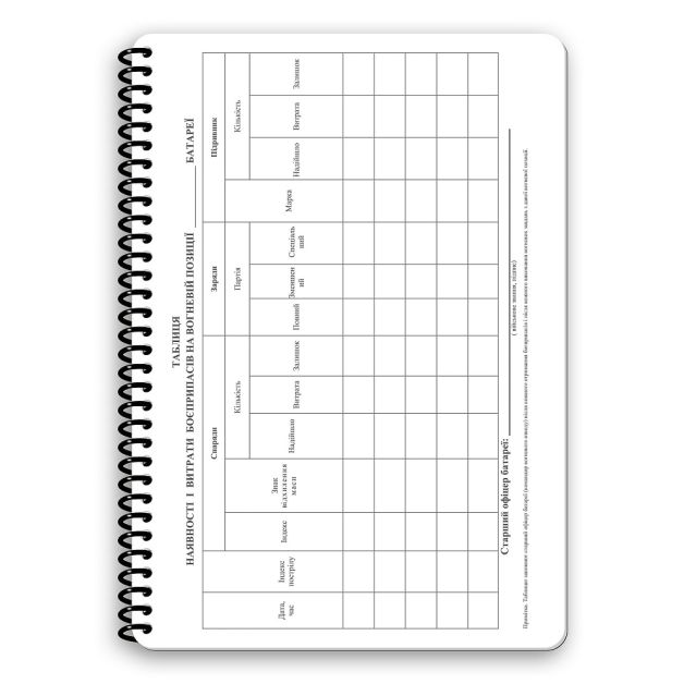 Ecopybook Tactical Блокнот Старшого офіцера батареї