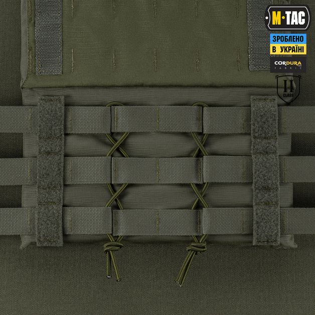 M-Tac камербанд с баллистическими пакетами 2 класс для Cuirass Elite Ranger Green