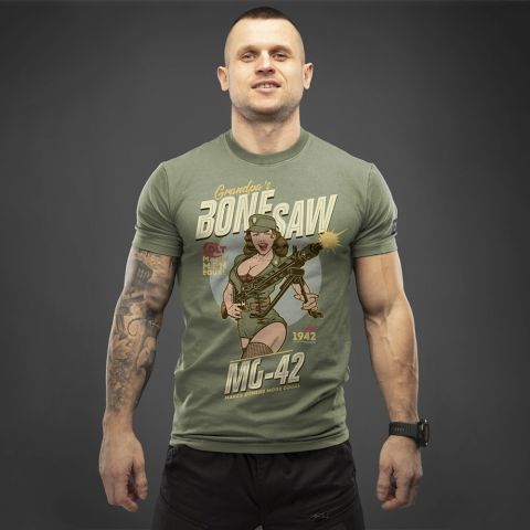 SvaStone футболка Bone Saw Olive