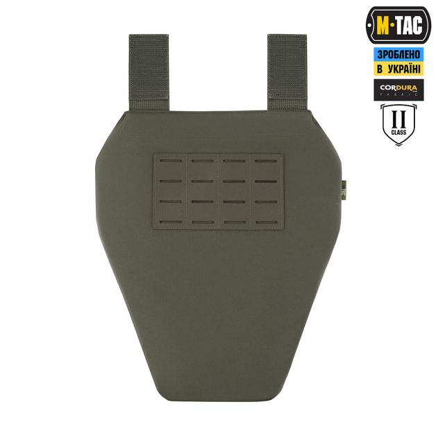 M-Tac фартук противоосколочный с баллистическим пакетом 2 класс Laser Cut XL Ranger Green