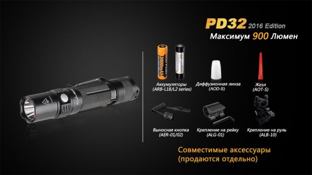 Fenix фонарь PD32