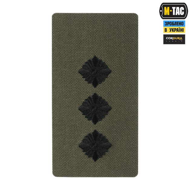 M-Tac погон на липучке Старший лейтенант (вишивка) Ranger Green