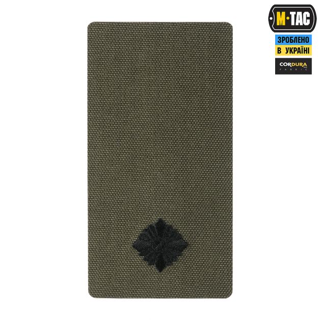 M-Tac погон на липучке Младший лейтенант (вишивка) Ranger Green