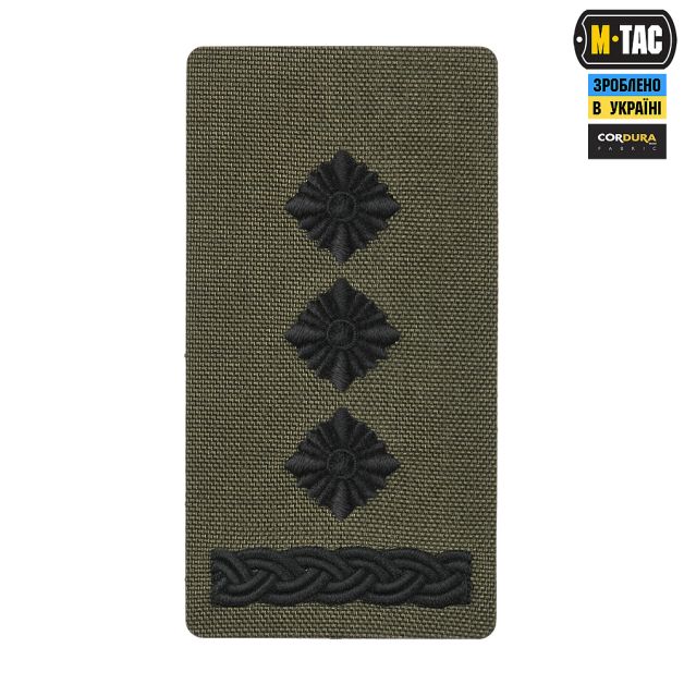 M-Tac погон на липучке Полковник (вишивка) Ranger Green