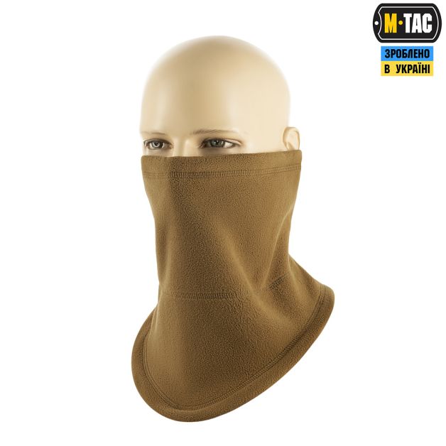 M-Tac шарф-труба анатомический с затяжкой Elite флис (320г/м2) Coyote Brown