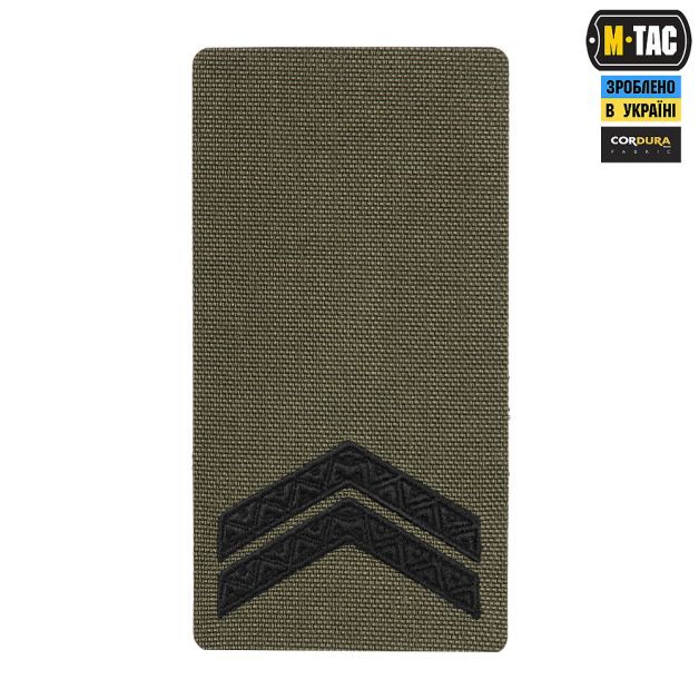 M-Tac погон на липучке Младший сержант (вишивка) Ranger Green