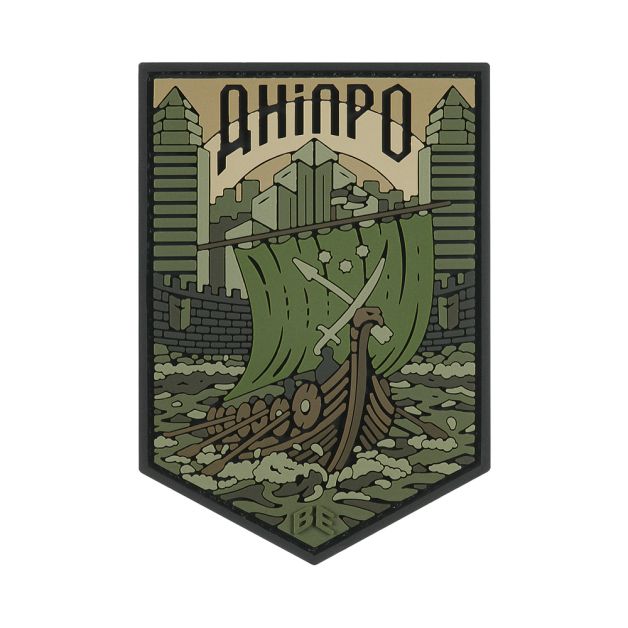 Brand Element нашивка Дніпро PVC Olive
