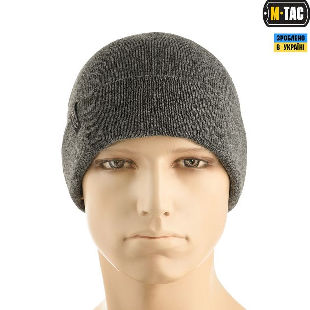 M-Tac шапка тонкая вязка 100% акрил Grey