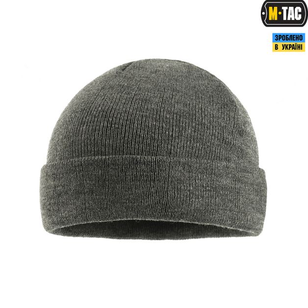 M-Tac шапка тонкая вязка 100% акрил Grey