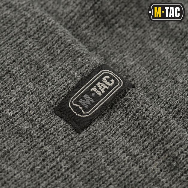 M-Tac шапка тонкая вязка 100% акрил Grey
