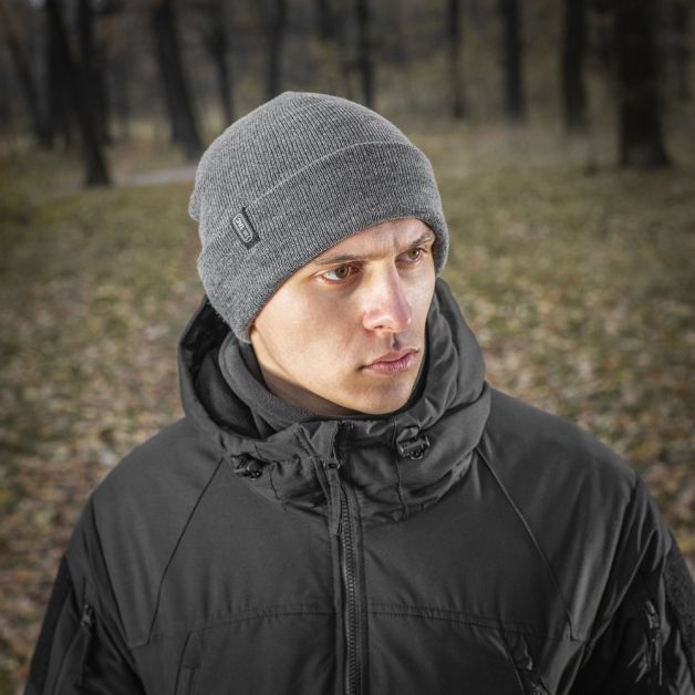 M-Tac шапка тонкая вязка 100% акрил Grey
