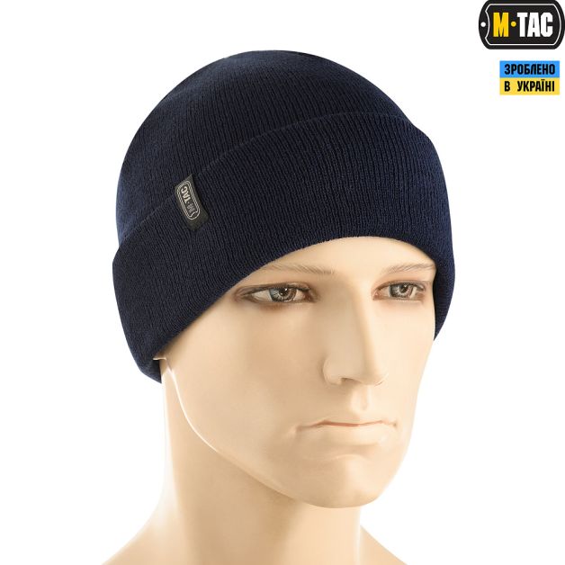 M-Tac шапка тонкая вязка 100% акрил Dark Navy Blue