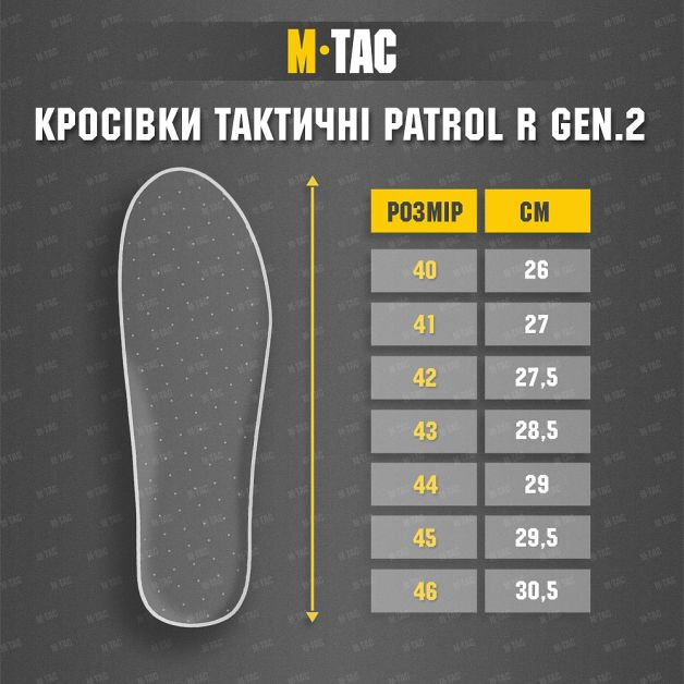 M-Tac кроссовки тактические Patrol R Gen. 2 Black
