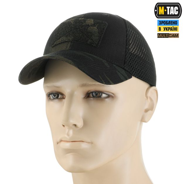 M-Tac бейсболка Elite тактична з сіткою NYCO Extreme Multicam Black