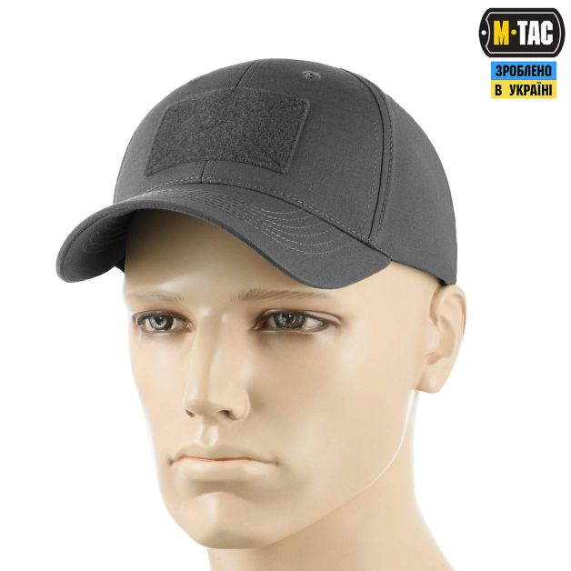 M-Tac бейсболка тактическая Elite Flex рип-стоп Wolf Grey