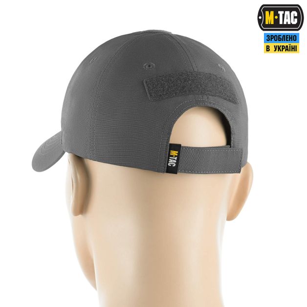 M-Tac бейсболка тактическая Elite Flex рип-стоп Wolf Grey