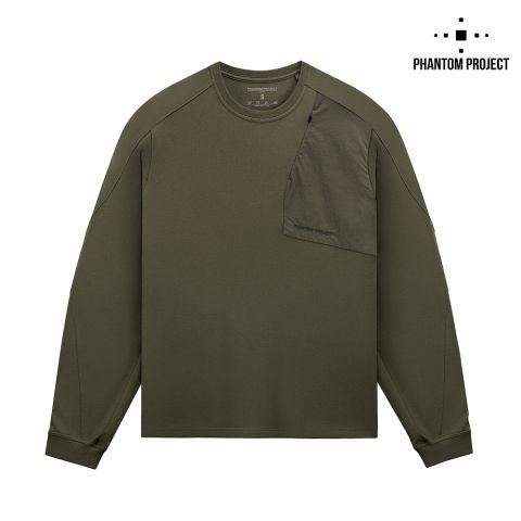 Phantom Project/M-Tac футболка Long Zipper combo Cotton Nylon Ranger Green