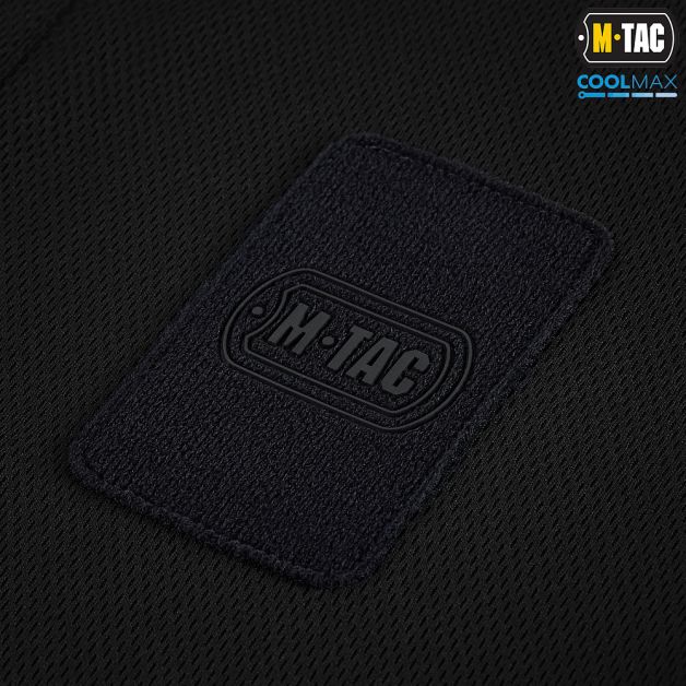 M-Tac поло Elite Tactical Coolmax Black/Dark Navy Blue