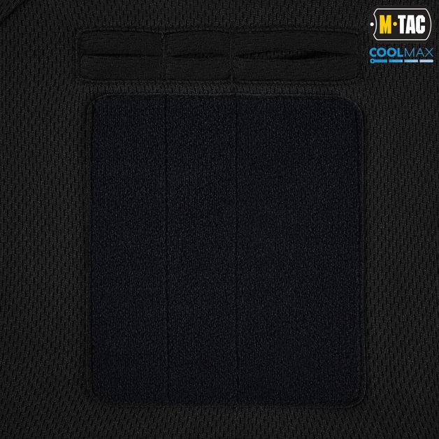 M-Tac поло Elite Tactical Coolmax Black/Dark Navy Blue