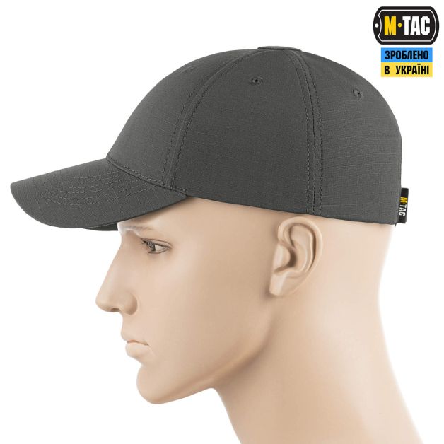 M-Tac бейсболка Elite Flex рип-стоп Wolf Grey