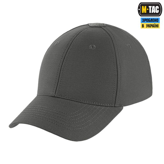 M-Tac бейсболка Elite Flex рип-стоп Wolf Grey