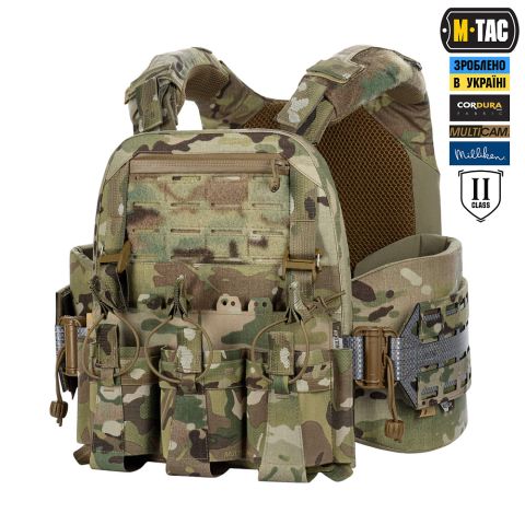 M-Tac плитоноска Cuirass Tiger Elite 2 класс защиты (размер плиты M) Multicam