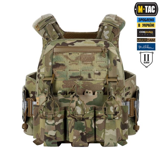 M-Tac плитоноска Cuirass Tiger Elite 2 класс защиты (размер плиты M) Multicam