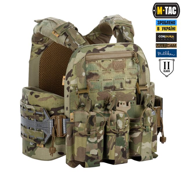 M-Tac плитоноска Cuirass Tiger Elite 2 класс защиты (размер плиты M) Multicam
