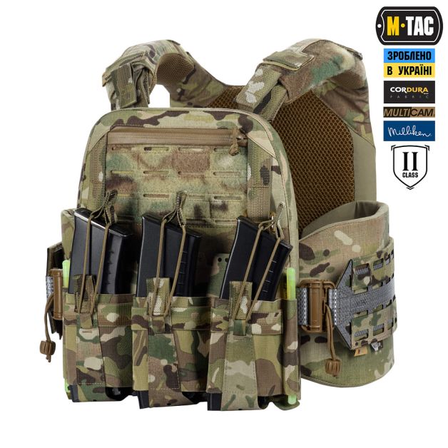 M-Tac плитоноска Cuirass Tiger Elite 2 класс защиты (размер плиты M) Multicam