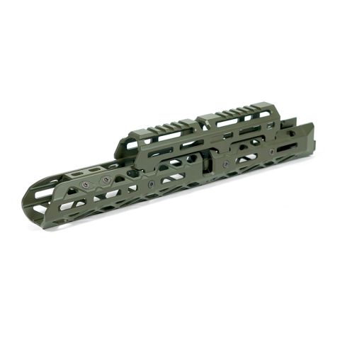 Крук цевье для АК длинное с креплением M-Lok и длинным верхним мостом OD Green (1U004B)