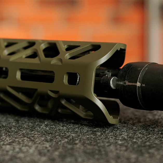 Крук цевье для АК длинное с креплением M-Lok и длинным верхним мостом OD Green (1U004B)