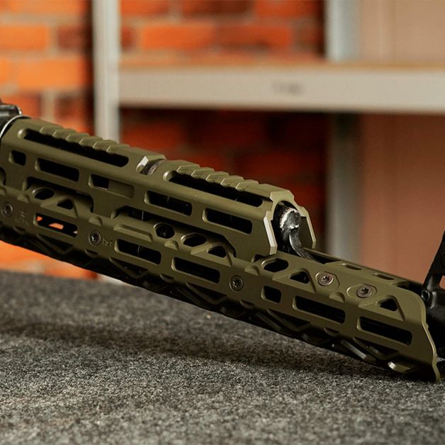 Крук цевье для АК длинное с креплением M-Lok и длинным верхним мостом OD Green (1U004B)