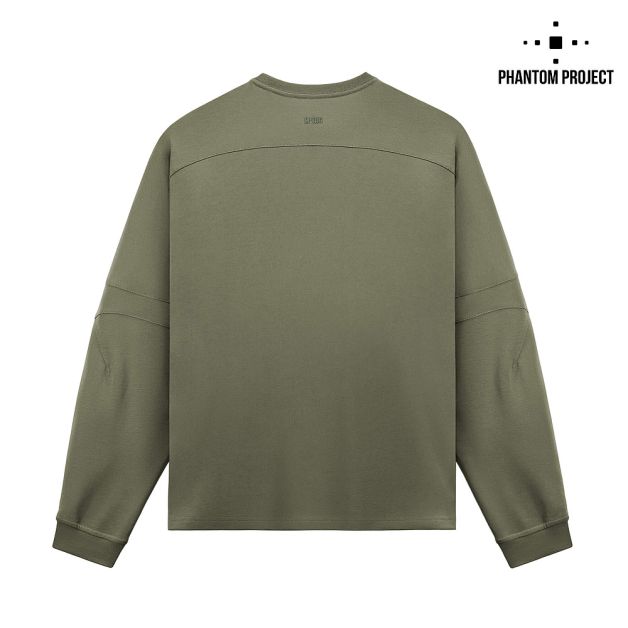 Phantom Project/M-Tac футболка Long Zipper combo Cotton Nylon Light Olive