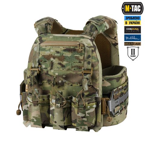 M-Tac плитоноска Cuirass Tiger Elite 2 класс защиты (размер плиты L) Multicam