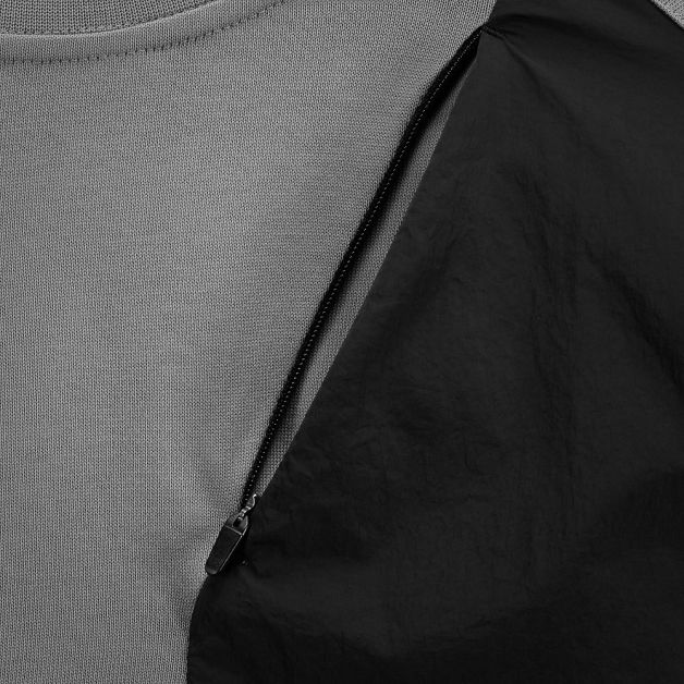 Phantom Project/M-Tac футболка Long Zipper combo Cotton Nylon Light Grey