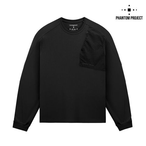 Phantom Project/M-Tac футболка Long Zipper combo Cotton Nylon Black