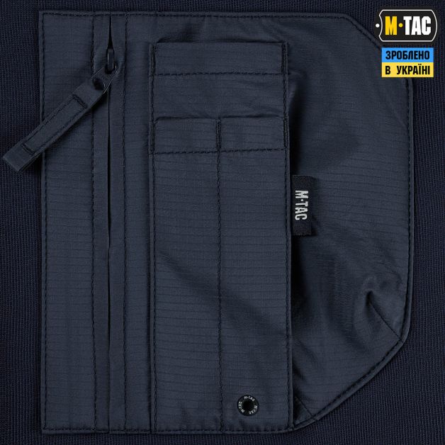 M-Tac свитшот Nylon Pocket Cotton Hard Indigo Blue