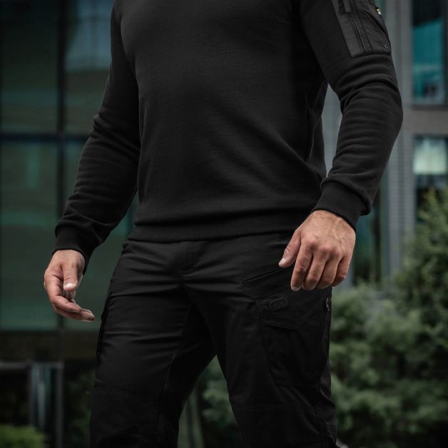 M-Tac свитшот Nylon Pocket Cotton Hard Black