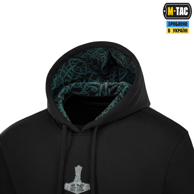 M-Tac кофта Hoodie Ragnarok Cotton Hard Black