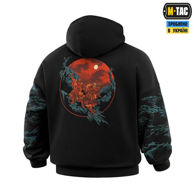 M-Tac кофта Hoodie Two samurai Oversize Cotton Hard Black