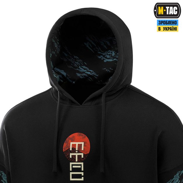 M-Tac кофта Hoodie Two samurai Oversize Cotton Hard Black