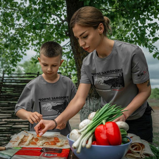 M-Tac футболка Чорні Запорожці Light Grey