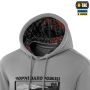 M-Tac кофта Hoodie Чорні Запорожці Cotton Hard Light Grey