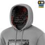 M-Tac кофта Hoodie Чорні Запорожці Cotton Hard Light Grey