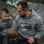 M-Tac кофта Hoodie Чорні Запорожці Cotton Hard Light Grey