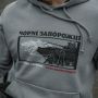 M-Tac кофта Hoodie Чорні Запорожці Cotton Hard Light Grey