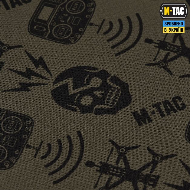 M-Tac шарф-труба микрофлис Drone Pattern Dark Olive