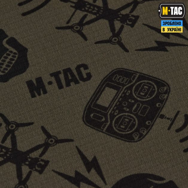 M-Tac шарф-труба микрофлис Drone Pattern Dark Olive